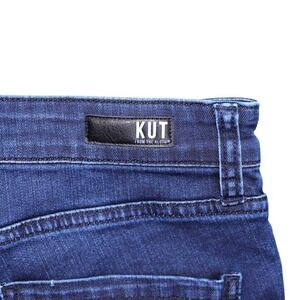 KUT from the Kloth Connie Fab Ab Ankle Skinny Jeans Womens 8 High Rise Raw Hem